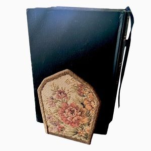 Vintage Tapestry Book Ends